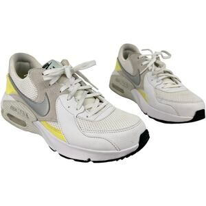 Women's 8.5 White/Platinum/Zitron Nike‎ Air Max Excee Athletic Shoes CD5432-111